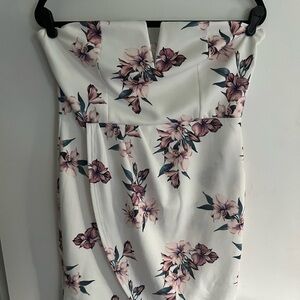 Purple and Pink Ruched Sweetheart Sheath Dress